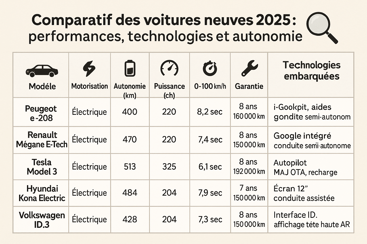 Comparatif