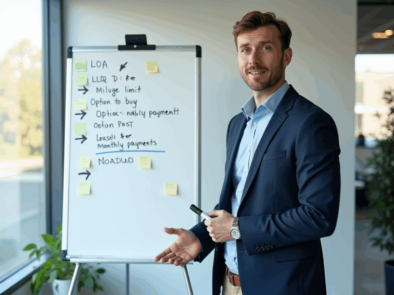 bureau-consultant-automobile-explanation-diagramme-loa-llm