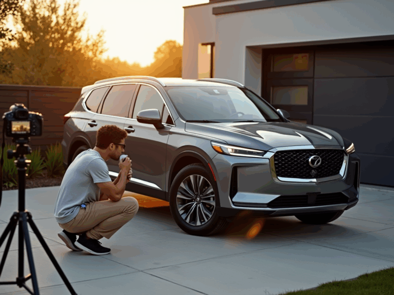 golden-hour-suv-urban-driveway