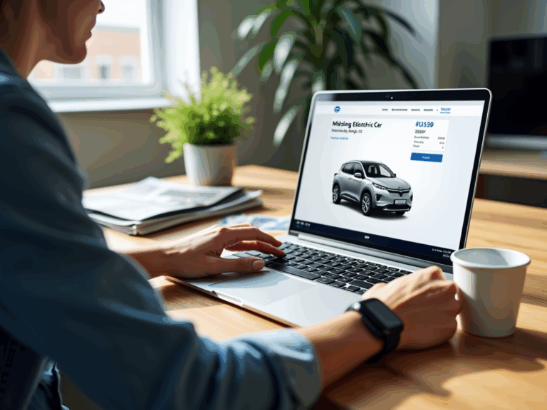 minimalist-workspace-electric-car-listing
