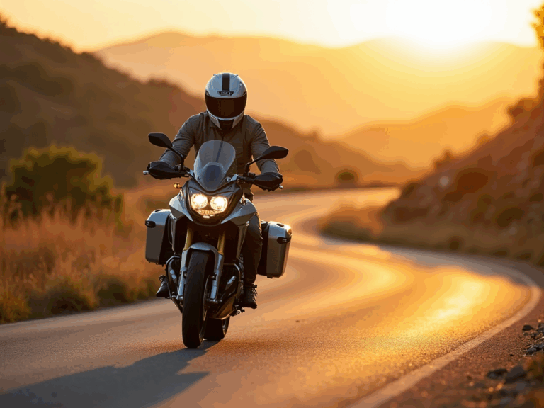 moto-aventure-route-scenique-coucher-soleil