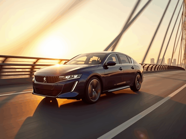 peugeot-408-golden-hour-bridge-shoot